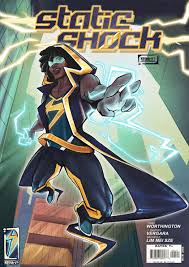 Artstation Static Shock Redesign Reina V Static Shock Black Lightning Static Shock Black Comics