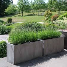 Fresco Large Rectangle Planter Large Garden Planters Large Outdoor Planters Large Garden Pots