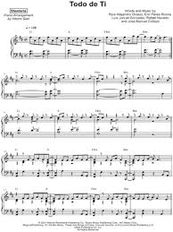 Sheeteria "Todo de Ti" Sheet Music (Piano Solo) in B Minor