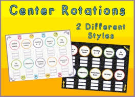 Center Station Rotation Charts For Reading Or Math Promethean Flipchart