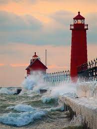Lighthouse Grand Haven Michigan Lighthouse Beautiful Lighthouse Grand Haven