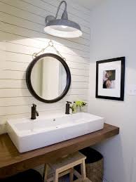 white trough sink with beautiful mirror