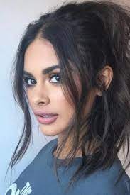 30 Ways To Style Brown Medium Hair Stunning Medium Length Hairstyles High Ponytail Hairstyles Greasy Hair Hairstyles Curly Hair Styles
