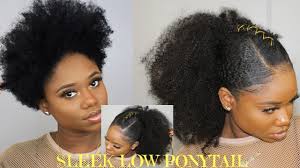 The ponytail is one of the most versatile and popular hairstyles today. How To Create A Sleek Low Ponytail On Short Natural Hair Spicy Low Ponytail