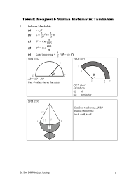 Teknik Menjawab Soalan Matematik Tambahan Student Copy Pdf