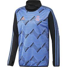 Customize your kit with your favourite players or a name of your choice now. Real Madrid Training Shirt Warm Pre Match Blue Black Www Unisportstore Com