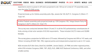 The Picture With Andhra Pradesh Election Survey Report 2019 Is A Fake One Factly