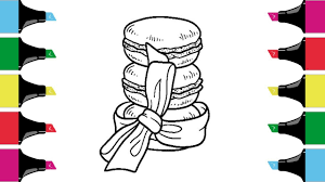 Most macaron recipes focus on a single color and flavor. Macarons Coloring Pages For Children Art Colors For Kids Youtube