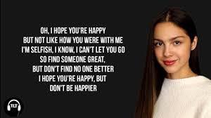 Happier (stylized in all lowercase) is the eighth track from olivia rodrigo's debut studio album, sour. Olivia Rodrigo Happier Lyrics Youtube