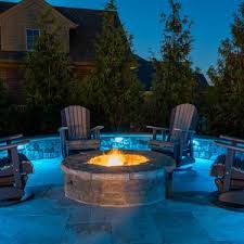 You can create a rectangular deck leading out to a sunken fire pit area with benches along the edges. Top 10 Diy Fire Pit Ideas Outdoor Living Alexander And Xavier Masonry