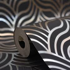 Black And Silver Wallpaper Uk Precious Silks Art Deco Wallpaper Slate Blue Silver Art Deco Wallpaper Black And Silver Wallpaper Silver Wallpaper