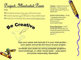 See more ideas about poetry quotes, poem quotes, inspirational quotes. Project Illustrated Poem Due Research Poems By Your Favorite Poet Select A Poem You D Like To Illustrate And Practice Reciting The Poem With Expression Ppt Download