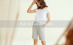 Latuza Womens Soft Sleep Pajama Shorts At Amazon Womens Clothing Store