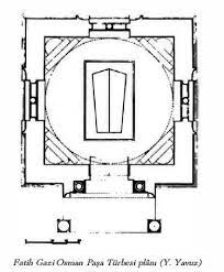 gazi osman pasa turbesi fatih y yavuz mimari planlari mimari gece