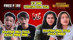 Game battle royale yang memiliki penggemar banyak di indonesia. Pantun Dua Tiga Free Fire Vs Pubg Aldi Tv Youtube