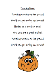 Pumpkin Halloween Madness Pumpkin Poem Kindergarten Poems Pumpkin Lessons