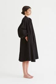 Women Fall Winter 17 Black Crane Tulip Dress Dresses Balloon Dress