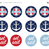 Baby sailboat nursery theme bedding and room decor ideas. 1