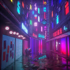 Add translucent taskbar and minimal clocks using rainmeter and you. Reflection Cat Neon Cyberpunk Vaporwave Hd Wallpaper Wallpaperbetter