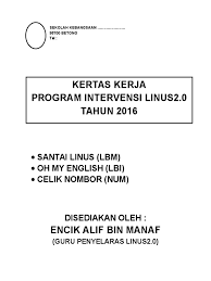 24 full pdfs related to this paper. Cadangan Kertas Kerja Linus2 0