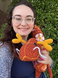 Willy: the Crochet Chinese Zodiac Dragon, made with African flower motifs