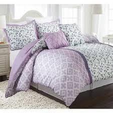 Twin Full Queen Lavender Purple Pintuck Pleat Floral 5 Pc Comforter Set Bedding Comforter Sets Bed Comforters Queen Comforter Sets