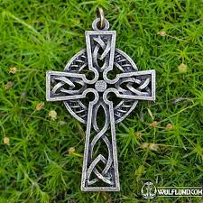 IRISCHES KREUZ - reich verziert, Zink Drakkaria Keltische Amulette  Zinkamulette, Schmuck Wir lassen Geschichte lebendig werden!