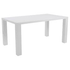 Legs set at the edge of the table help maximize the dining surface. Parsons Dining Table Rectangle Event Trade Show Furniture Rental Formdecor