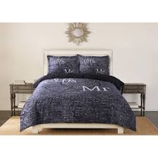 Mr and mrs coffee mugs. New Season Home 100 Cotton Sateen Mr And Mrs Comforter 3 Pieces Soft Romantic Theme Bedding Duvet Cover Set King Best Buy Canada