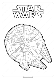 Star Wars Millenium Falcon Coloring Pages In 2020 Star Wars Painting Star Wars Coloring Sheet Cute Coloring Pages
