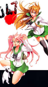 Together, they make the best of eve. Highschool Of The Dead Rei Miyamoto Saya Takagi Iphone 6 Plus Wallpaper 1080 1920 Kawaii Mobile