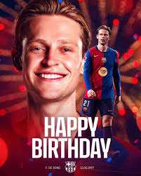 Happy birthday to Frenkie de Jong who turns 28 today 🎉 #MG10