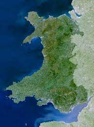 Map of wales (wales in the roman era) : Wales Karte Oder Landkarte Wales