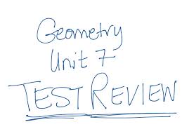 �you are to complete it in class. Geometry Unit 7 Test Review Math Geometry Polygons Quadrilaterals Parallelograms Showme