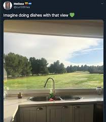 23 Funny Imagine Doing The Dishes With That View Memes Twitter Cooked Up Funny Gallery