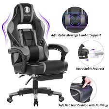 Killabee Massage Gaming Chair High Back Pu Leather Pc Racing Computer Desk Office Swivel Recliner With R Swivel Recliner Office Computer Desk Best Office Chair