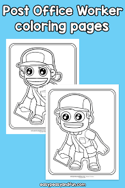 Some of the coloring page names are coloring the postman with a large bag carrying letters, drawing of mailman postman bw from the click on the coloring page to open in a new window and print. Mailman And Post Office Workers Coloring Pages Easy Peasy And Fun Membership