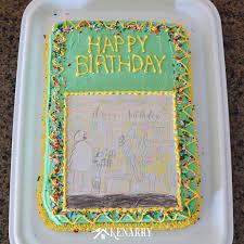 Create the art for the cake. Art Cake Easy Birthday Party Idea Using Kid S Artwork Ideas For The Home