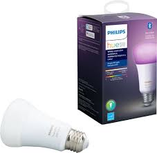 Philips Hue White Color Ambiance A19 Bluetooth Smart Led Bulb Multicolor 548487 Best Buy Hue Philips Led Bulb Phillips Hue Lighting
