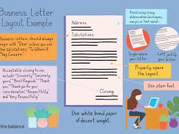 Business Letter Layout Example