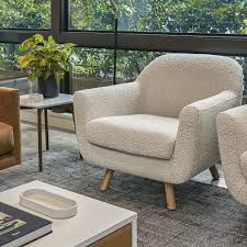 Gabriola Ivory Boucle Lounge Chair In 2020 Lounge Chair Chair Lounge