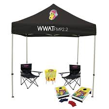 Booth Display Branded Logo Tailgater Jr Total Show Package Kit Includes 2 Event Chair Single Sided Kit Ful Event Tent Sports Tailgating Bag Toss Game