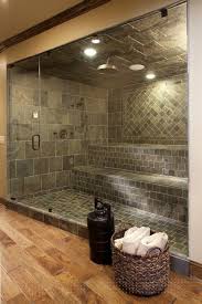 Nice In Home Spa Shower Giant Walk In Shower With Bench Seating Master Shower Traditional Bathroom Dream House