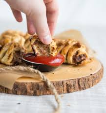 Spoon half the sausage mixture in a line down one side. Homemade Sausage Rolls Don T Go Bacon My Heart