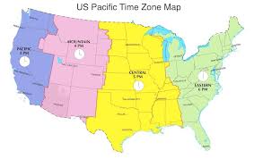 Pdt to myt time zones converter, calculator, table and map. Pacific Daylight Time In Us Now Pdt Now Us Time Zones Map