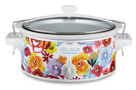 Not sure what all your crock pot or slow cooker features mean? The Pioneer Woman Flea Market Floral 6 Quart Portable Slow Cooker Walmart Com Walmart Com