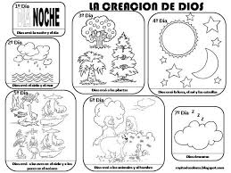 Laminas De La Biblia Para Colorear Imprimir Y Recortar La Creacion De Dios Para Colorear Y De Bible Crafts Kids Church Lessons Sunday School Crafts For Kids
