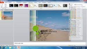 How To Insert The Powerpoint 2010 Background Image Youtube