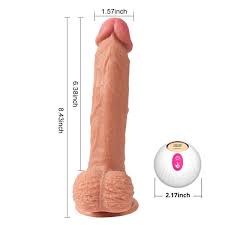 Big Realistic Thrusting Dildo Vibrator with Suction Cup Heating and Remote  - UDATZ