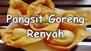 Isinya berupa daging, tahu dan wortel sehingga bisa terasa agak mengenyangkan. Resep Membuat Pangsit Goreng Yang Renyah Youtube